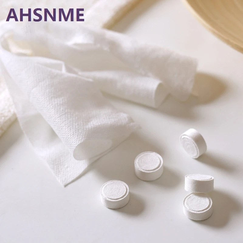 AHSNME 100 шт. сжатое Полотенце 22*24 см одноразовое полотенце для путешествий на