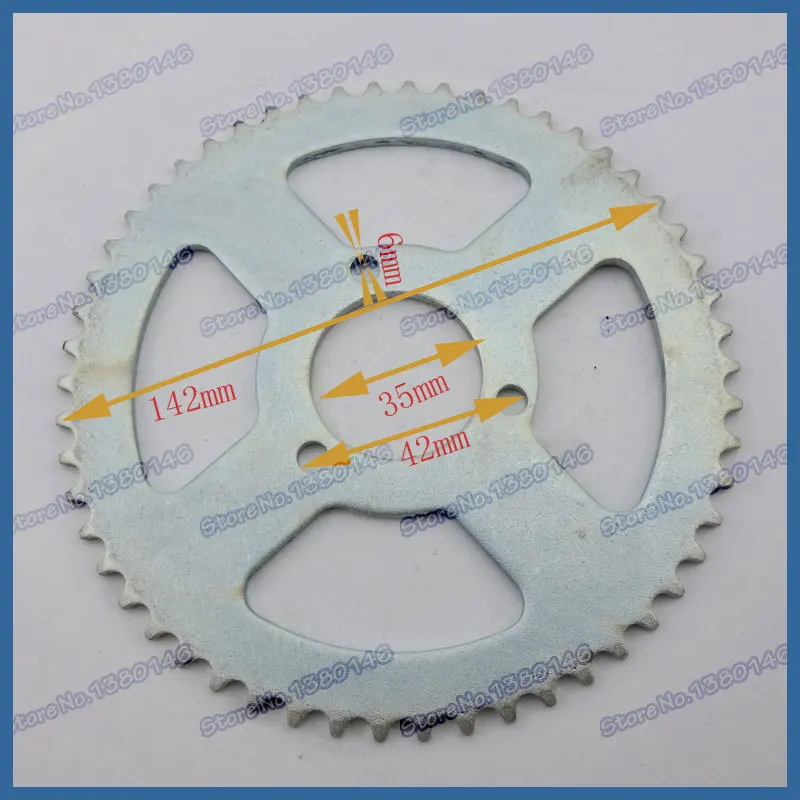 T8F 54T 35 мм Задняя звездочка для 47cc 49cc Mini Dirt Baby Cross Bikes 2 тактный двигатель карманный