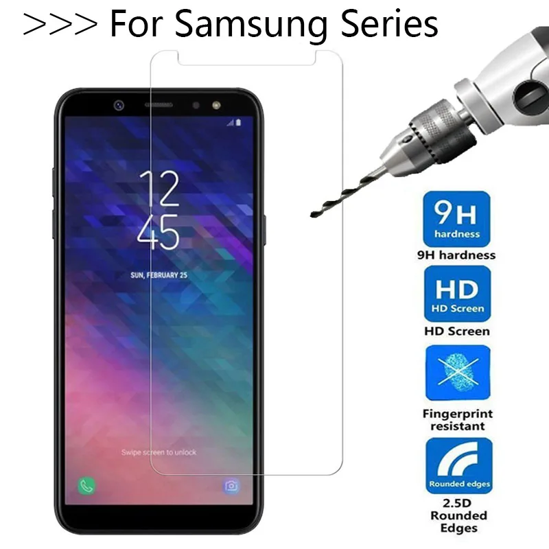 Для Samsung Galaxy A8 2018 стекло A6 Plus A5 A7 защита экрана Закаленное Защитная пленка