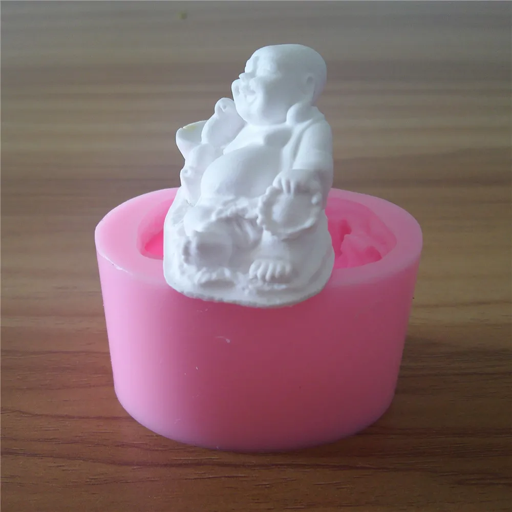 Силиконовые формы для мыла в виде Будды форма шоколадного фондана|molded cable strain