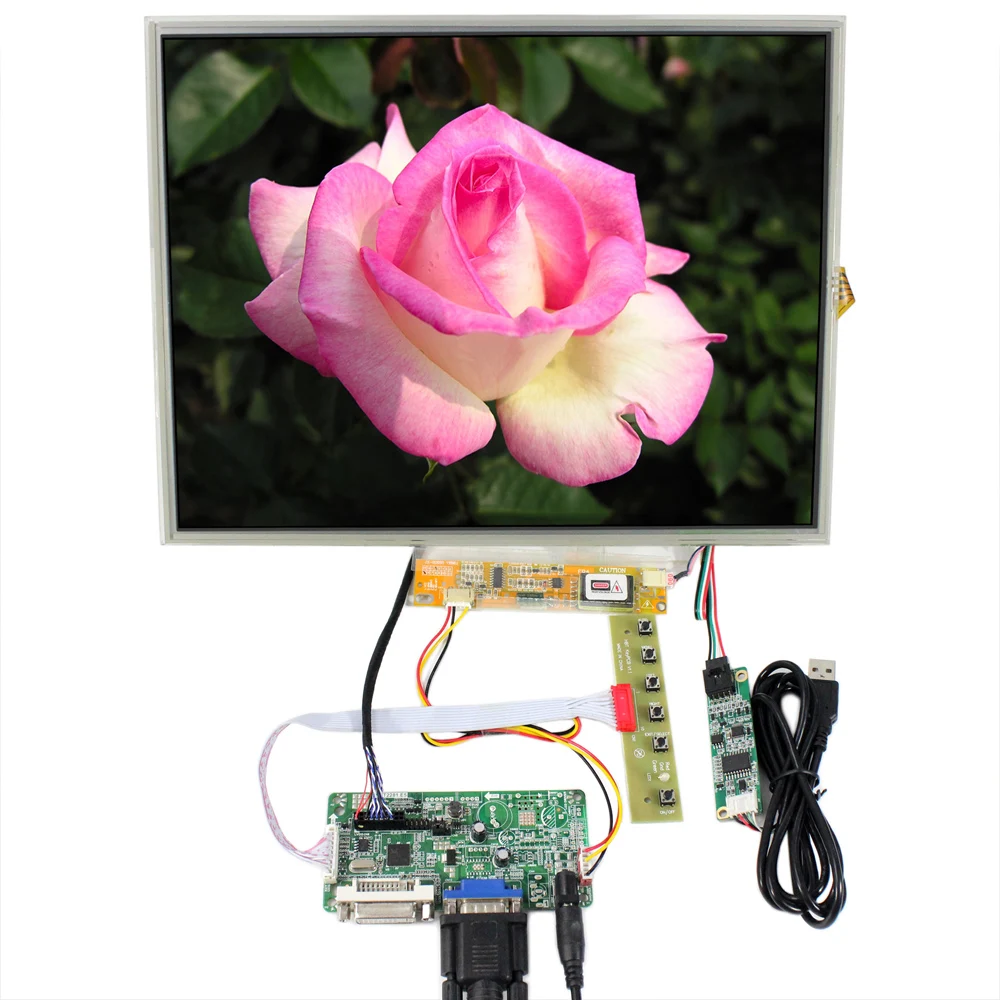 VGA DVI LCD плата контроллера RT2281 с 15 дюймов 1024x768 1CCFL 30PIN ЖК панель сенсорным