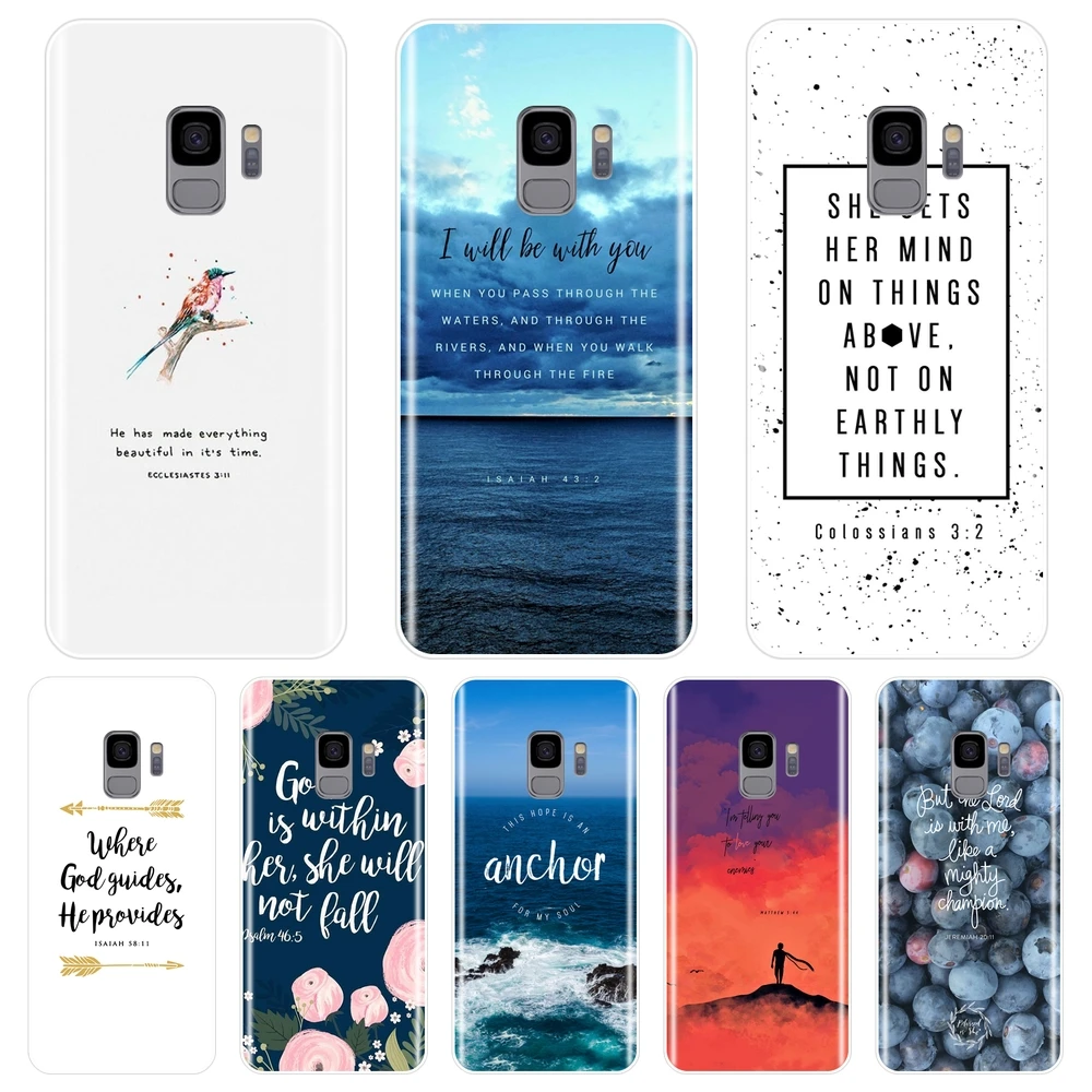 Силиконовый чехол для телефона Samsung Galaxy Note 4 5 8 9 Библия тексты цитаты мягкая