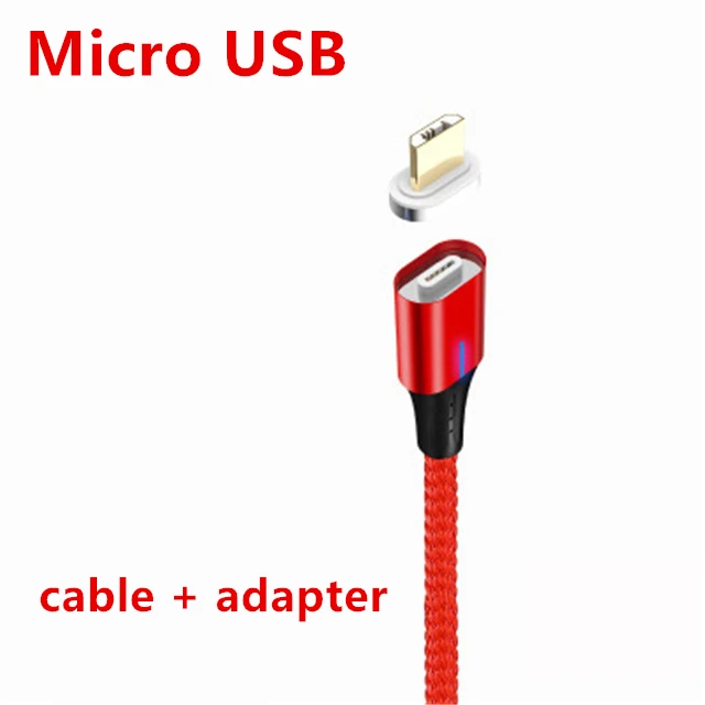 Micro USB Cable Магнитный usb-кабель CatXaa с разъемом type-C, магнитный usb-кабель для передачи данных 3 А, адаптер для быстрой зарядки для huawei samsung, Дополнительный внешний аккумулятор - Цвет: Micro USB Cable