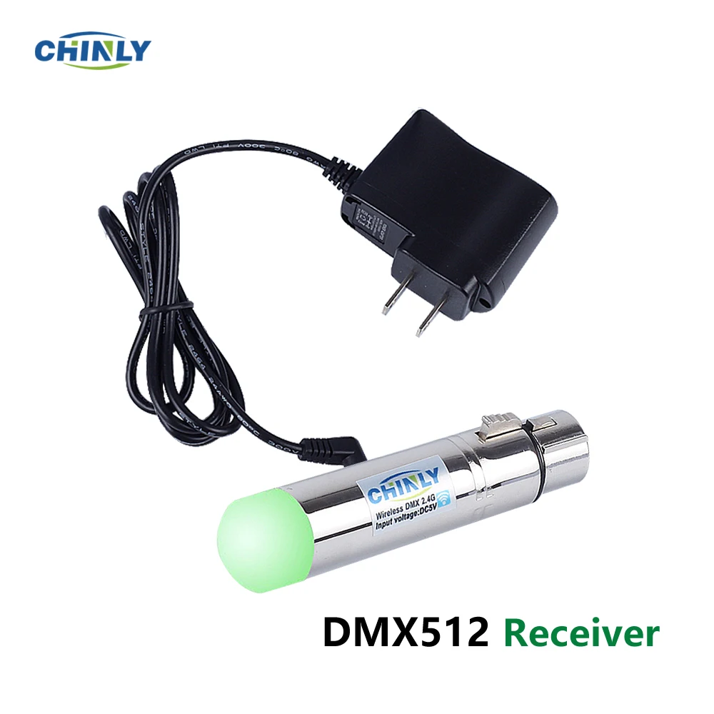 DMX512 беспроводной приемник 2 4G ISM DMX контроллер освещения расстояние связи 300 м для