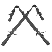 outdoor men adjustable x type suspenders multi function tactical duty belt harness combat belt strape