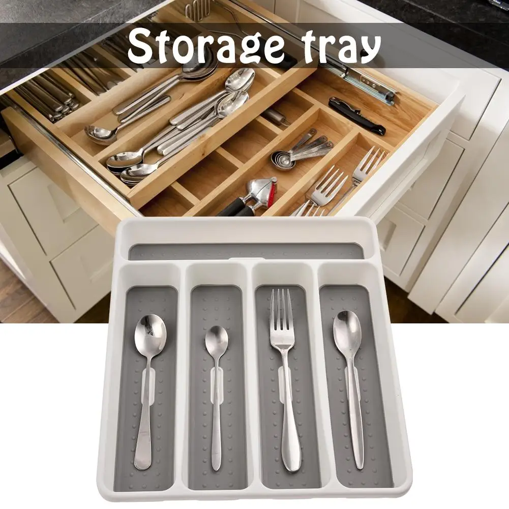 4 Сетка кухонный Органайзер из пластика нож вилка ложка для хранения палочек еды
