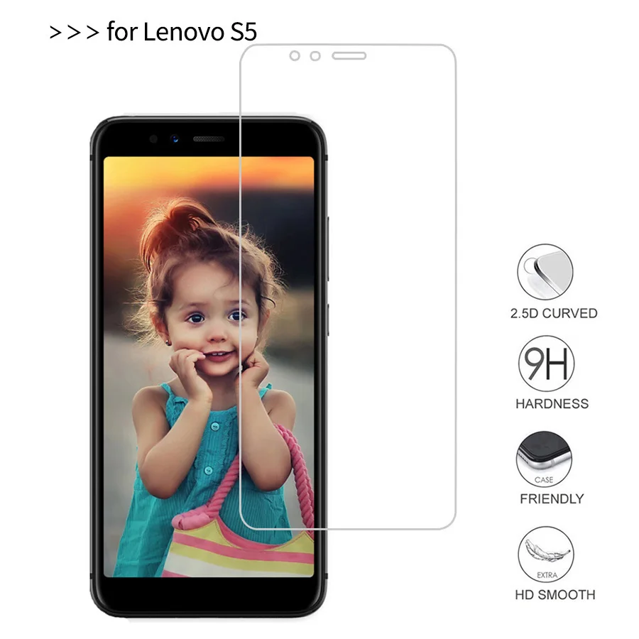2.5D Закаленное стекло для Lenovo S5 Защитная пленка 9H Взрывозащищенный ЖК-экран