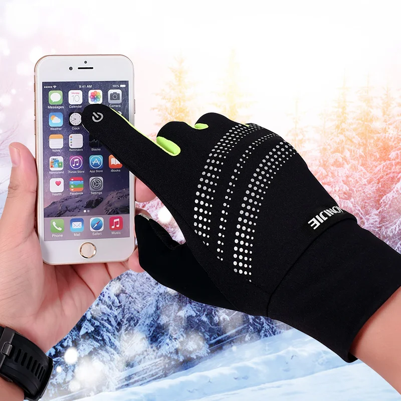 

AONIJIE M50 Winter Thermal Outdoor Sports Men Women Touchscreen Fleece Gloves For Cycling Skiing Hiking Jogging Reflective