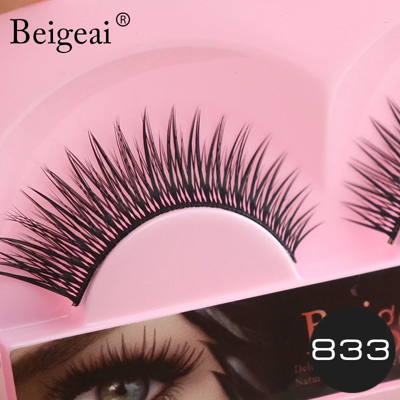 Новый 5 пар Поддельные Ресницы Расширение Ручной Длинный Толстый Beigeai Марка