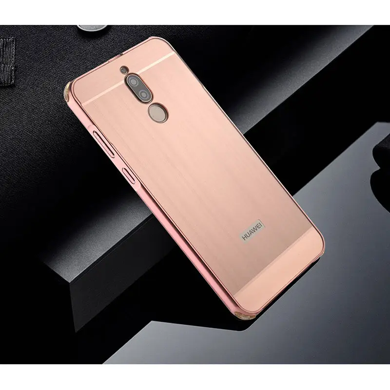 Роскошный Алюминиевый металлический каркас бампер для Huawei Mate 10 lite чехол матовый