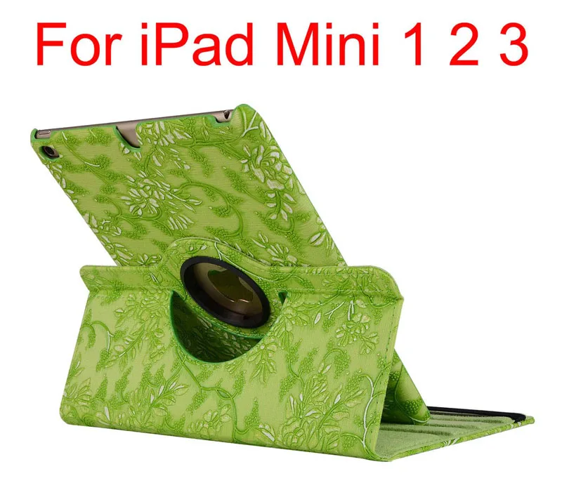 Case Вращающийся на 360 градусов чехол-подставка для iPad Air 2 5 6 iPad 9,7 5 6th для iPad Mini 1 2 3 4+ ручка+ пленка - Цвет: Case