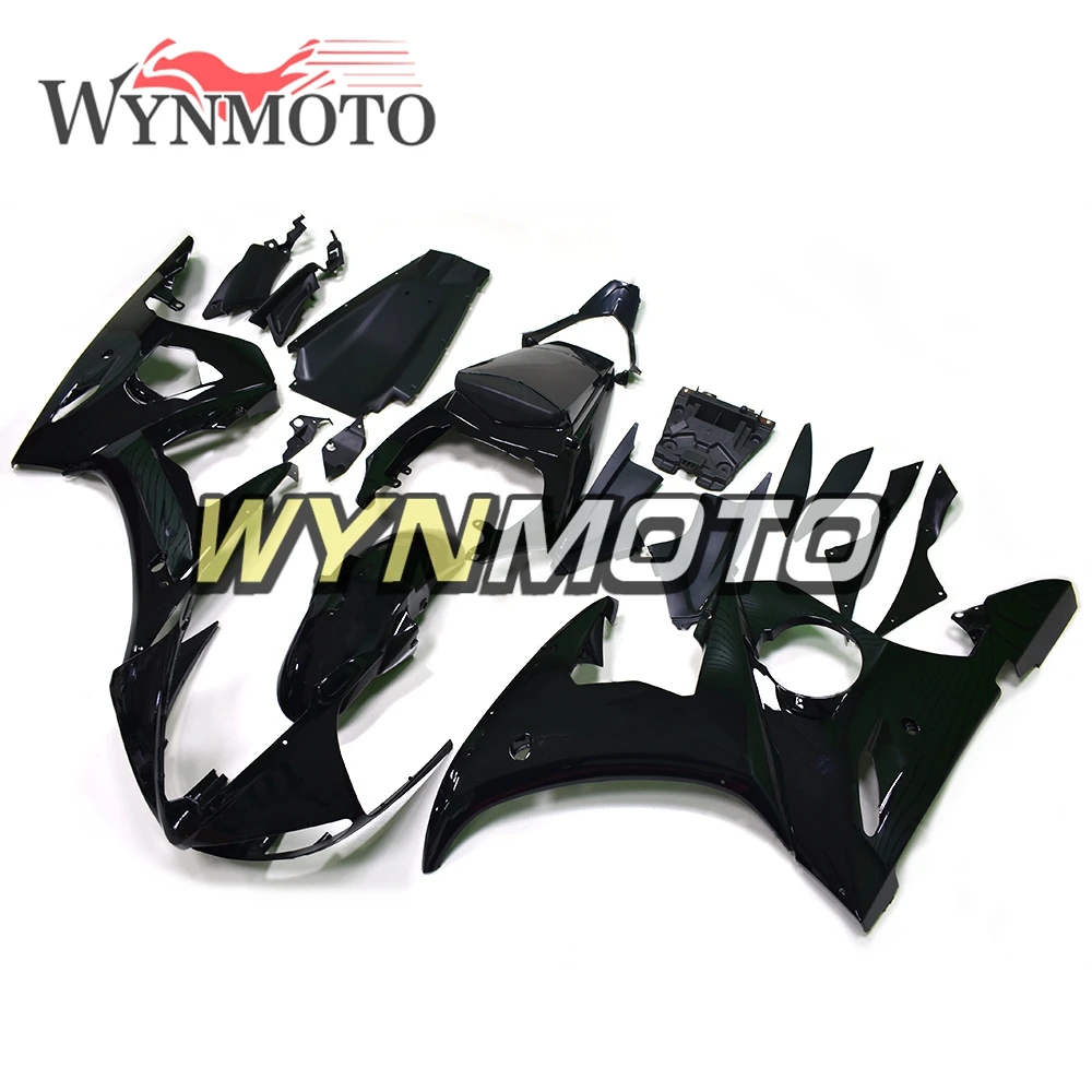

Gloss Black Complete Fairings Kit For Yamaha R6 2003-2004 03 04 Year Injection ABS Plastics Motorcycle Bodywork Covers Cowlings