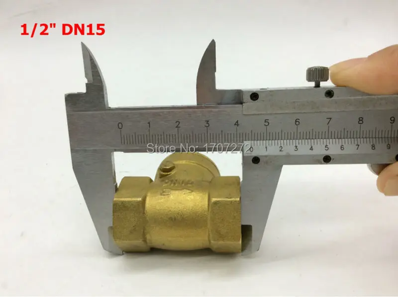 Обратный клапан с резьбой DN15 латунный 1/2 дюйма 3/4 BSPP высокого давления медный