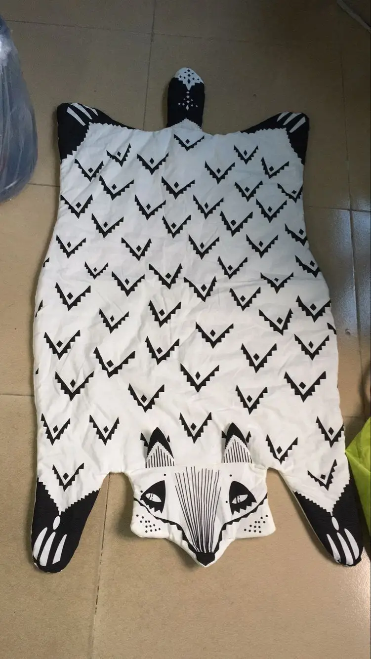 Новый INS Модный ребенок детский игровой коврик енот медведь одеяло тигр дети