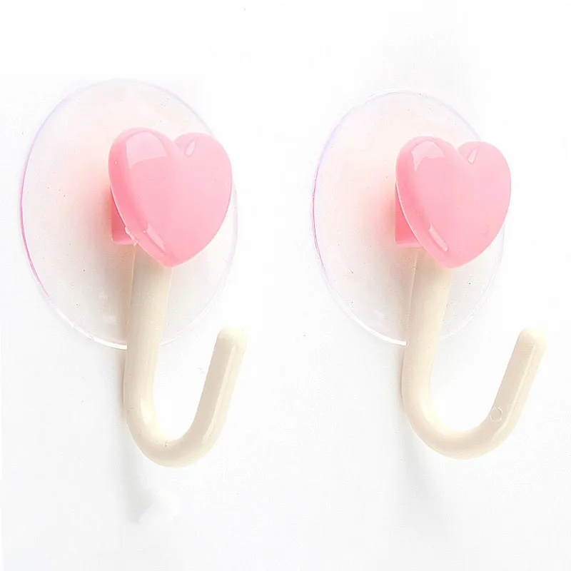 2 шт. присоска крючки для чашек милые плитки ванной комнаты Бесплатная пригвоздка
