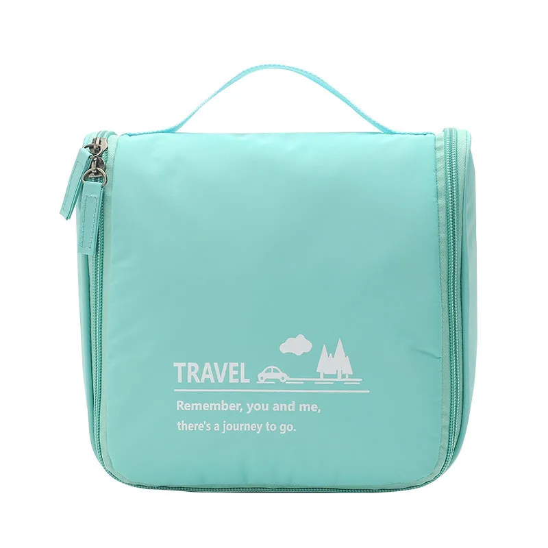 Light Blue Подвесной комплект туалетных принадлежностей, прозрачная дорожная сумка для хранения, косметичка для переноски, карманы для туалетных принадлежностей для женщин, сумка для мытья, дорожная косметичка для ванной комнаты - Цвет: Light Blue