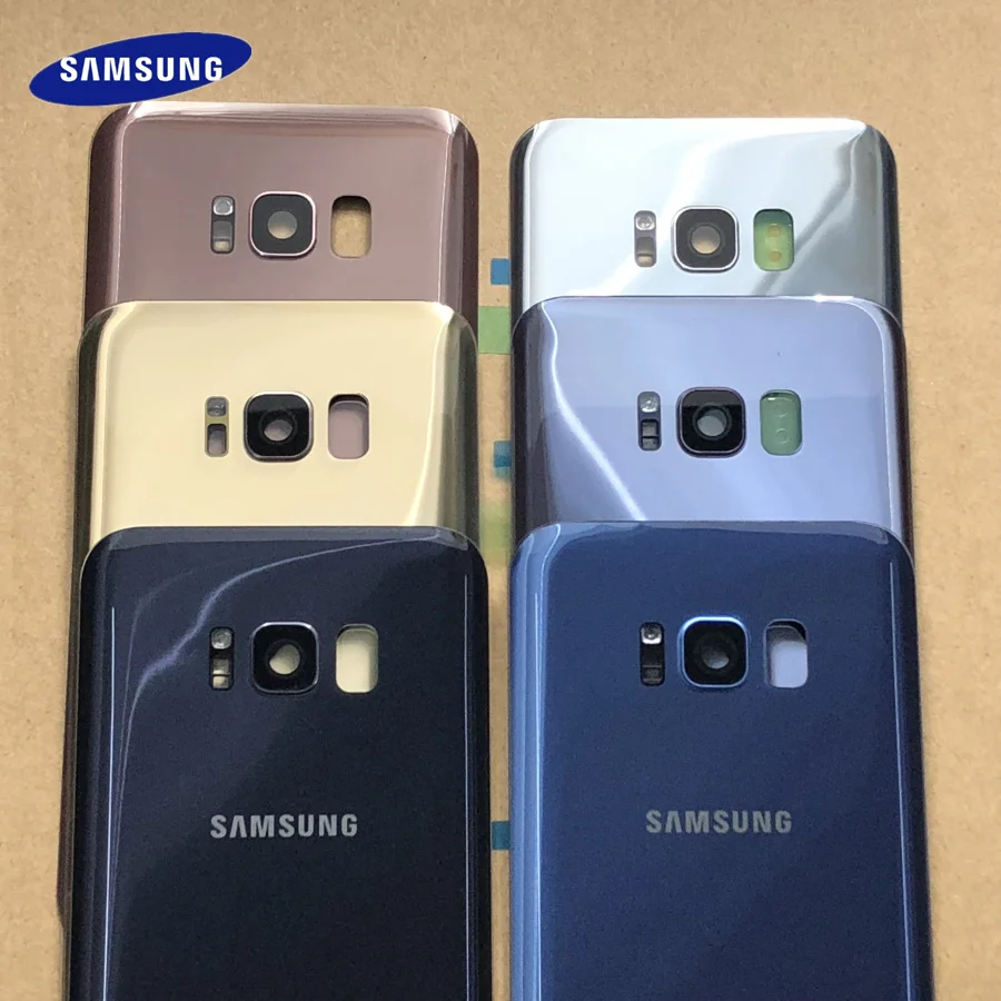 Задняя стеклянная крышка батарейного отсека для SAMSUNG Galaxy S8 G950F Plus G955F задняя
