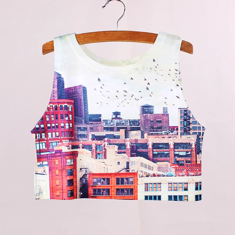 Американская и Европейская мода укороченные футболки с принтом женские летние