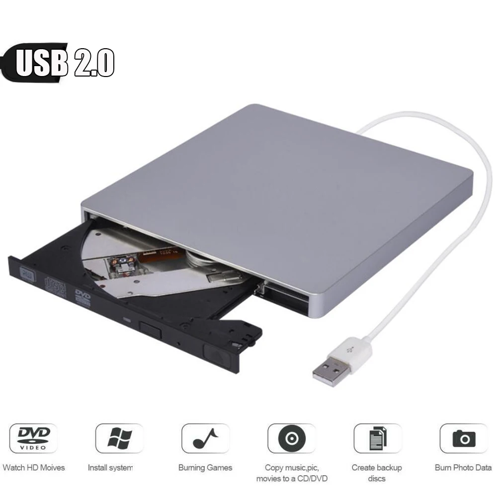 Внешний флэш накопитель USB 2 0 записывающее устройство оптический привод для