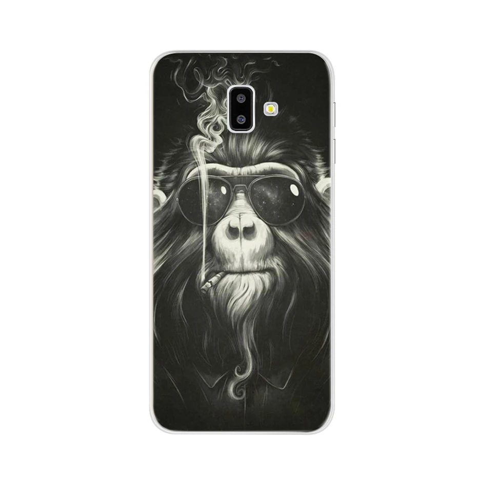 Небесно-голубой Чехол для samsung J4 J6 Plus J8, чехол из ТПУ, силиконовый мягкий чехол для телефона, чехол для samsung Galaxy J4 J6 Plus, чехол - Цвет: Небесно-голубой