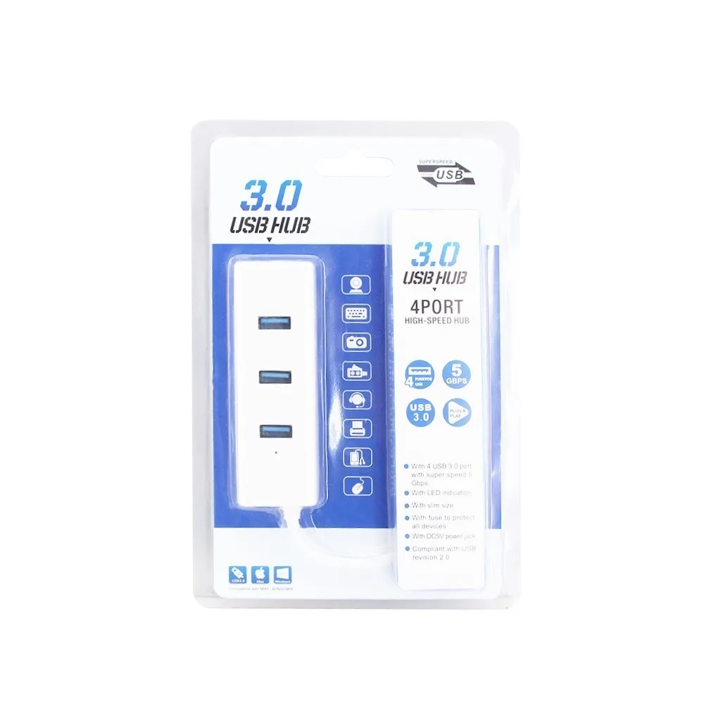 4 портовый микро USB разветвитель 3 0 дюйма|USB-хабы| |