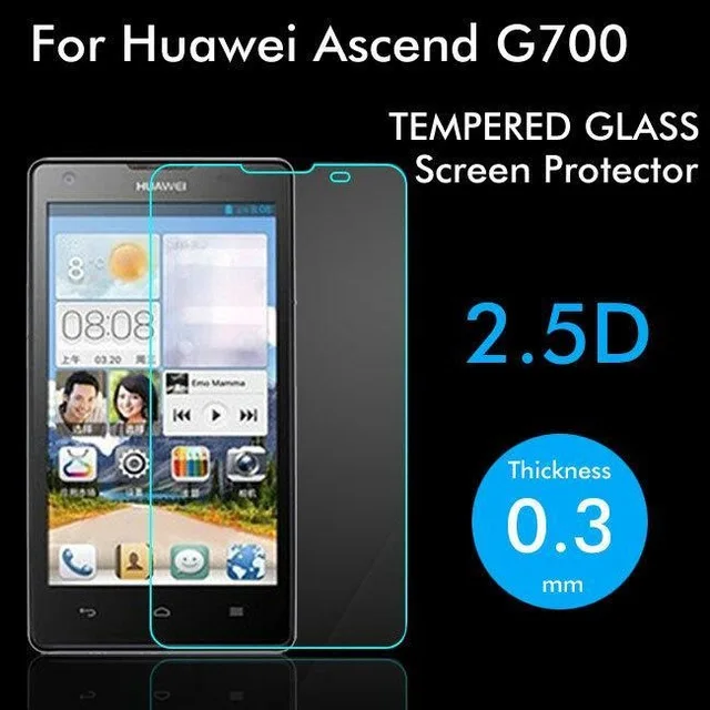 2.5D Закаленное стекло для Huawei Ascend G700 Высококачественная защитная пленка