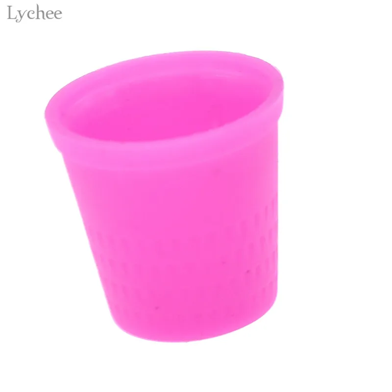 Lychee Life 10 шт Пластиковый наперсток для защиты пальцев Красочные инструменты