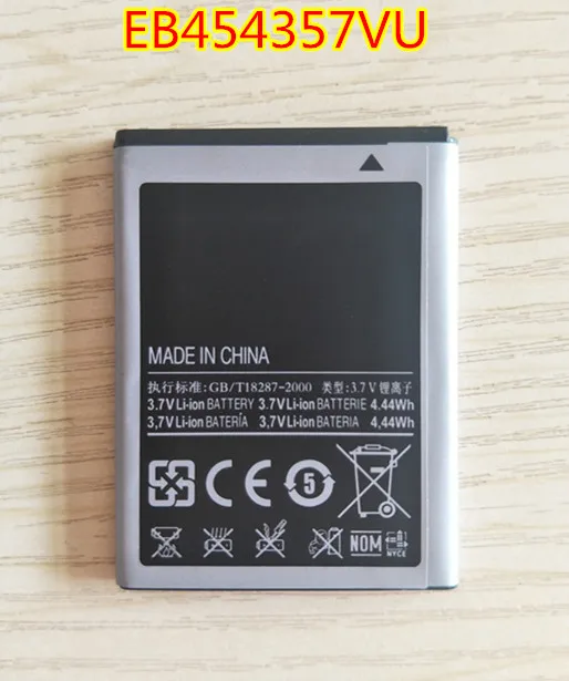10 шт./лот EB454357VU аккумулятор для Samsung Galaxy Y Duos GT-S5360 GT-S5368 GT-S5380 GT-S5380D Wave S5300 Pocket |