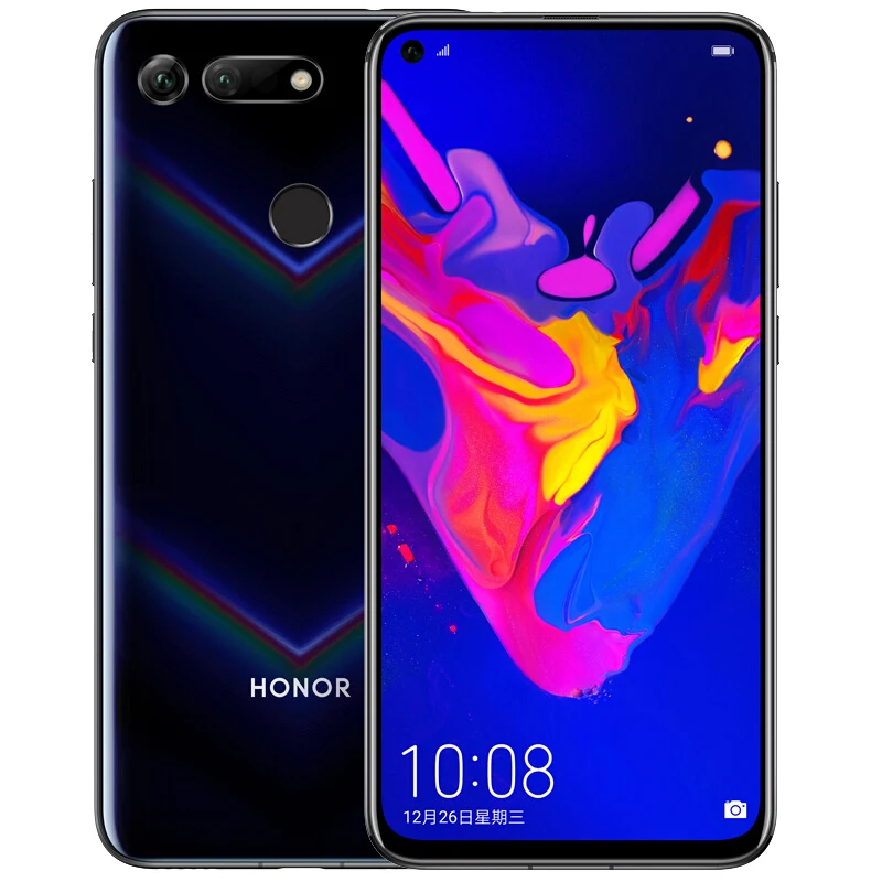 Honor V20 смартфон NFC Быстрая зарядка мобильный телефон жидкостное охлаждение Kirin 980 Android 9,0 6,4 дюймовый экран 4000 мАч батарея