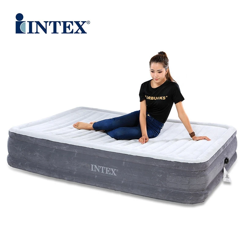 Intex удобные плюшевые полноразмерные надувные кровати для взрослых дура балка