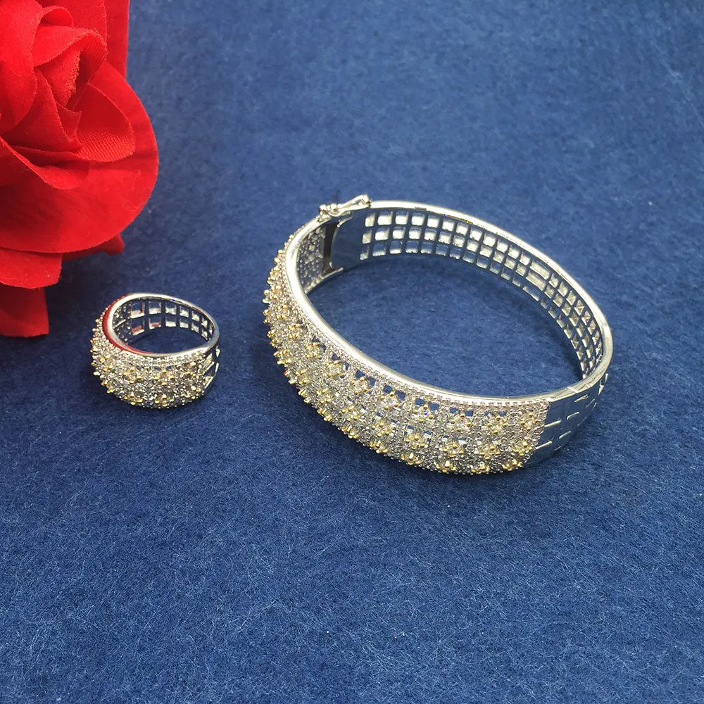 Godki моды роскошь супер блестящие полые AAA кубического циркония Для женщин Ширина