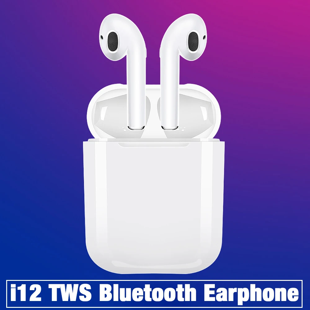 I12 TWS мини беспроводные наушники Bluetooth 5 0 стерео гарнитура i12 True BT с зарядным