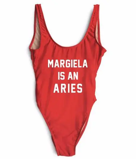 Купальник MARGIELA IS AN ARIES сексуальный стиль боди цельные купальные костюмы пляжная