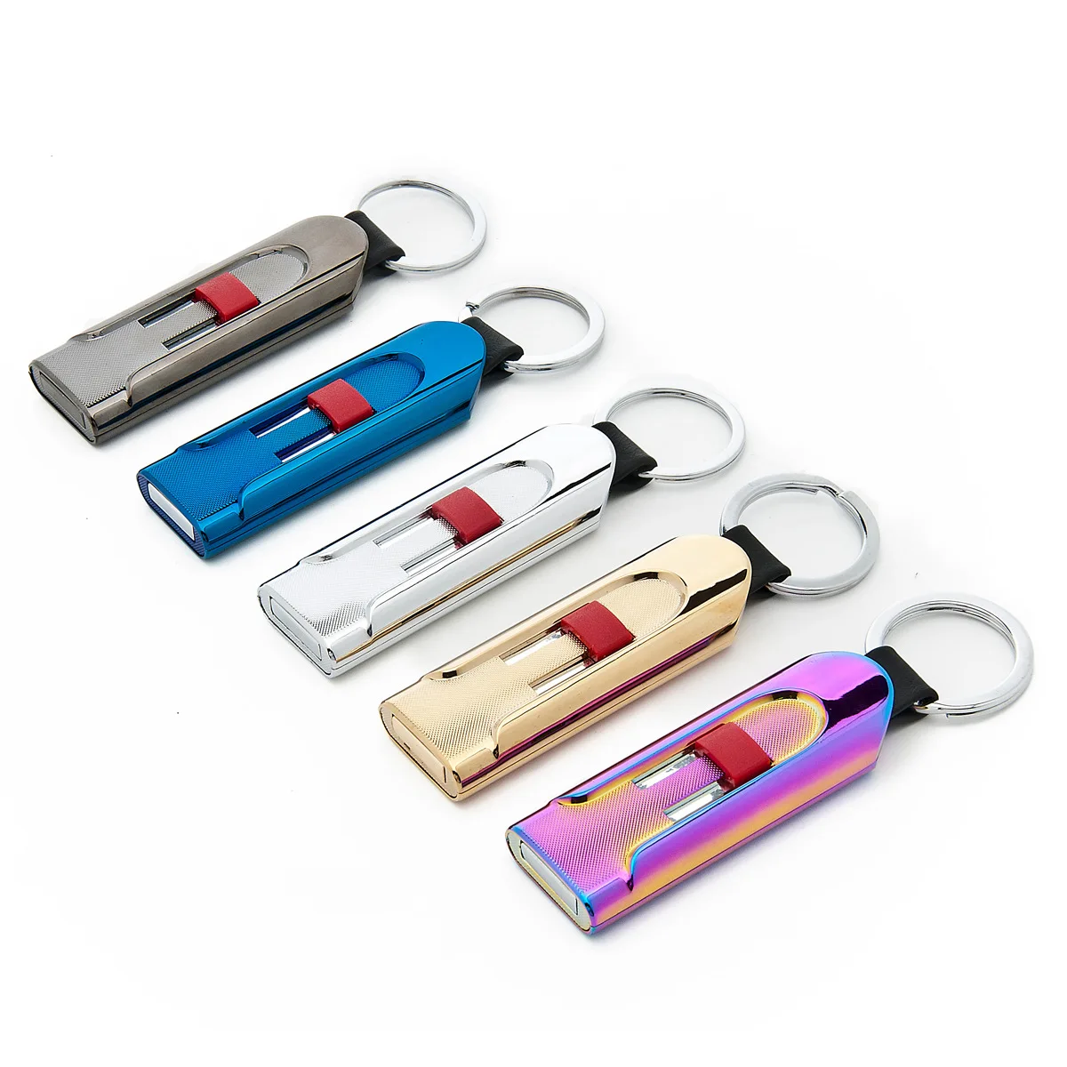 Новый газа usb зажигалка Перезаряжаемые электронных легче металла сигареты турбо