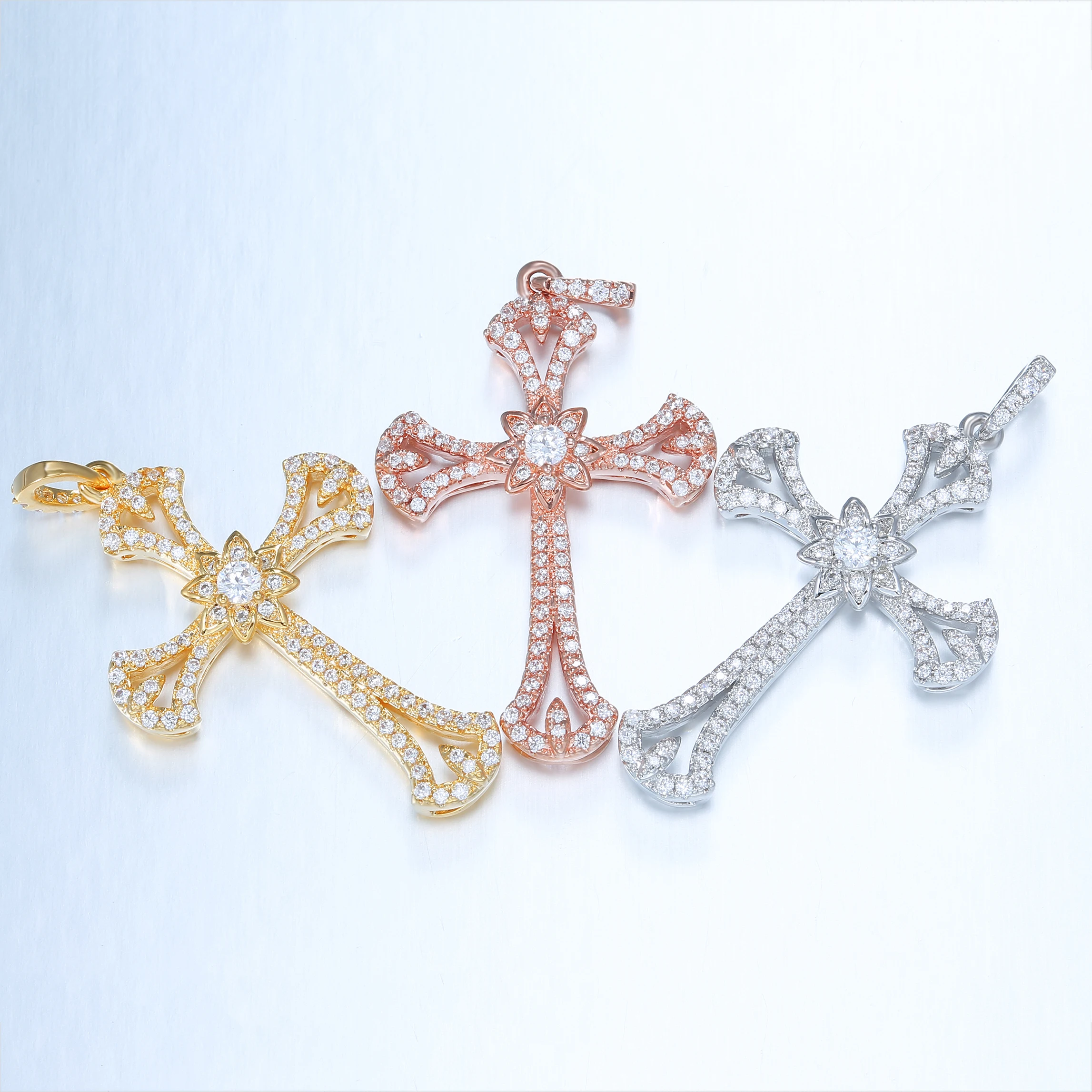 Fine Jewelry Винтаж крест кулон изысканный унисекс Цепочки и ожерелья подвеска для