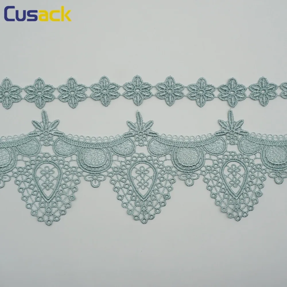 Бирюзовая кружевная отделка для занавесок диванов обшивки платье лента