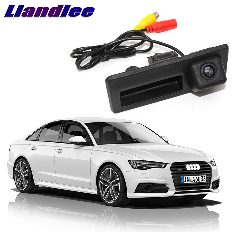 LiandLee ручка багажника автомобиля камера заднего вида для парковки Audi A6 C7 4G 2011 ~