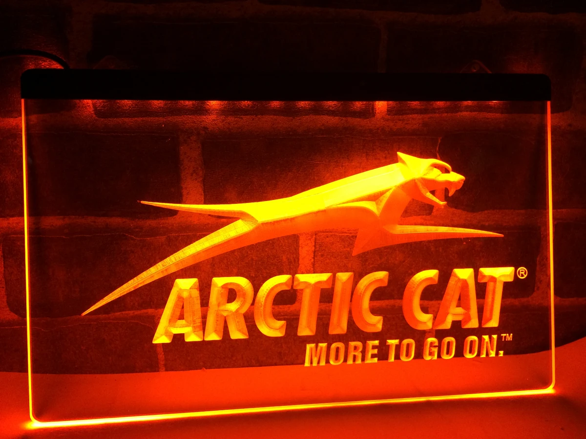 LG129-снегоходы с логотипом Arctic Cat светодиодсветодиодный неоновая светосветильник