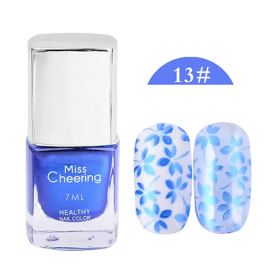 Misscheering 1 шт. 7 мл Синий лак для печатей лаком ногтей дизайна стемпинга 2017|blue nail