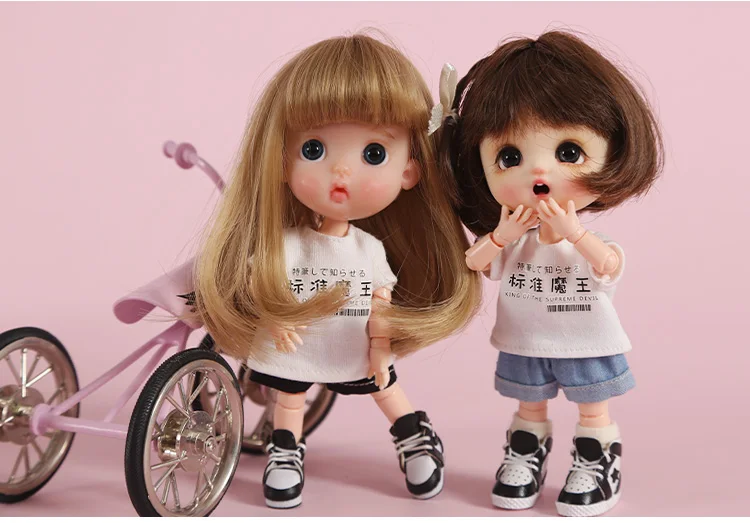 Новая кукла одежда милая футболка для ob11, obitsu 11, holala, 1/12bjd кукольная одежда аксессуары для куклы