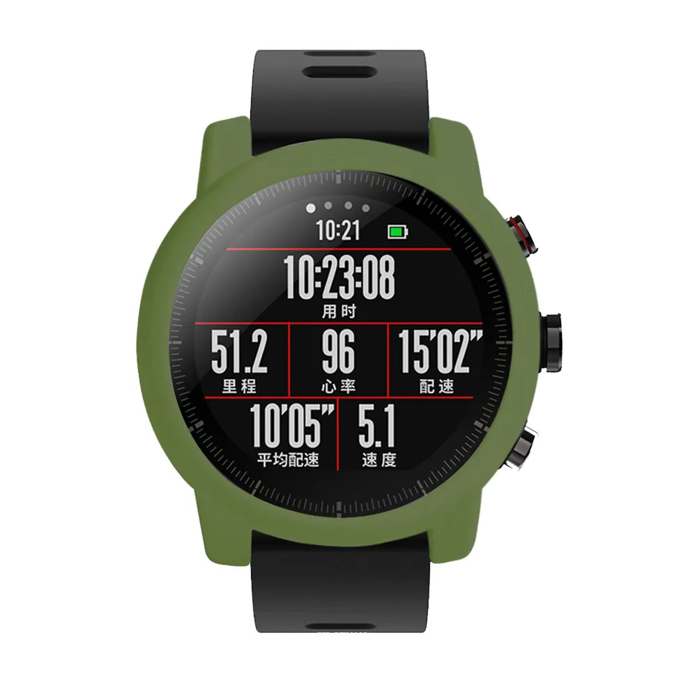 Защитный чехол для Xiaomi Huami для Amazfit 2/2 S Stratos полная Рамка силиконовый защитный чехол для amazfit 2 stratos корпус для часов