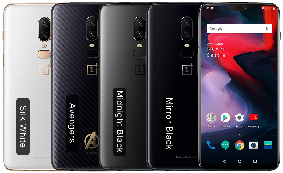Телефон Oneplus 6 Snapdragon 845 Android 8,1, 6 ГБ/8 ГБ ОЗУ, 64 ГБ/128 ГБ/256 Гб ПЗУ, две камеры,, глобальная прошивка