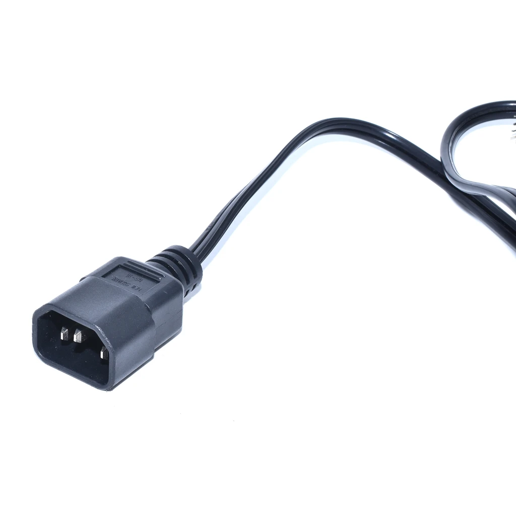IEC 320 C14 штекер в США 2Pin Женский адаптер питания от сети кабель, C14 к Nema 1-15R адаптор питания со шнуром, 1 шт