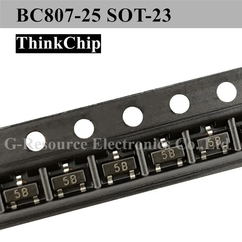 (100 шт.) BC807-25 СОТ-23 PNP кремния транзистор BC817 SOT23 (маркировка 5B) | Электроника