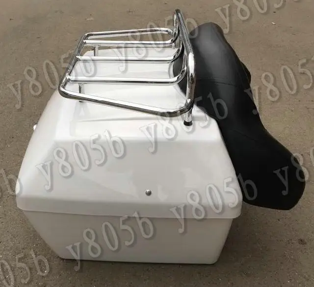 Белая багажная полка с верхней спинкой для Sportster XL883 1200 48 72 Dyna широкое скольжение
