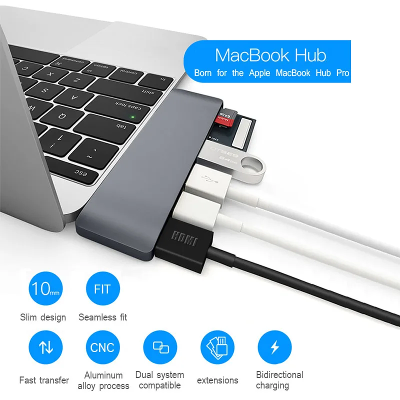 USB C концентратор HDMI 4K HD Поддержка Dex режим для SamSung Hua Wei телефон с устройство