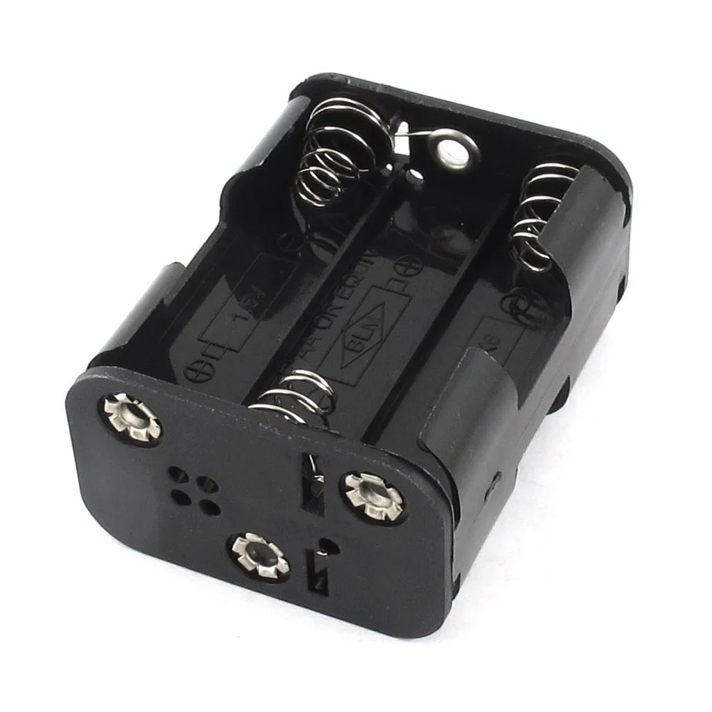 AAAE Топ двухсторонняя пружина 6x1 5 V AA батарея держатель коробка черный| |
