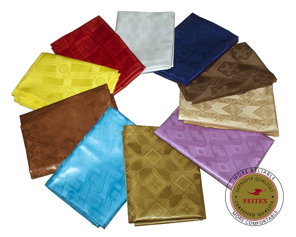 2017 feitex Новые товары Африканский Базен Riche Гвинея Нигерия парча жаккарда Дамаск