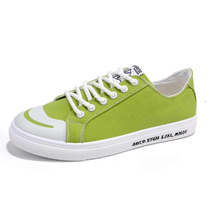Summer Shoes Men 2018 New Fashion Canvas lightweight Lace Up Flat Male Sneakers Baotou Breathable Unisex For Couple |