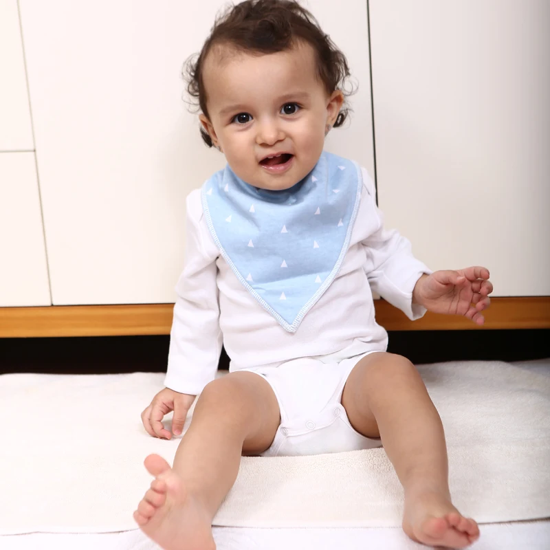 Egmaoaby/6 шт., детская бандана, хлопок, Слюнявчики, супер Регулируемый шарф для девочек и мальчиков, детские нагрудники